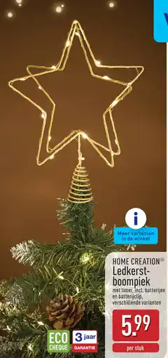 ALDI Home creation ledkerst boompiek aanbieding