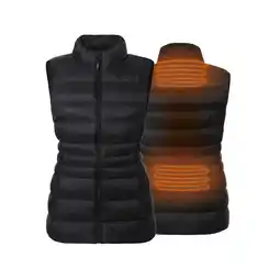 Decathlon Verwarmde Mouwloze Vest Slim Fit - Vrouwen - Gevoerde kraag - Super Power -Zwart aanbieding