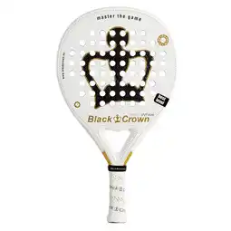 Decathlon Black Crown Piton White | Padelracket Rond 3K Carbon 355g Gevorderd aanbieding