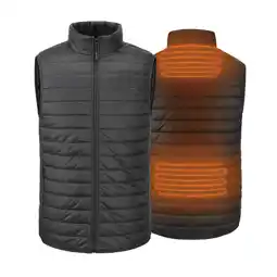 Decathlon Verwarmde mouwloze vest - Regular Fit - Mannen - Rapid battery - Zwart aanbieding