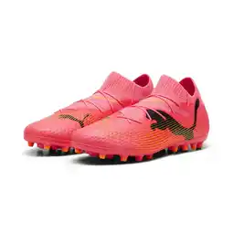 Decathlon FUTURE 7 PRO MG voetbalschoenen PUMA Sunset Glow Black Sun Stream Pink Orange aanbieding