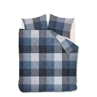 Leen Bakker At Home by Beddinghouse dekbedovertrek Andros - blauw - 240x200/220 cm - Leen Bakker aanbieding