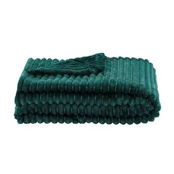 Leen Bakker Plaid Reinier - blauwgroen - 130x170 cm - Leen Bakker aanbieding