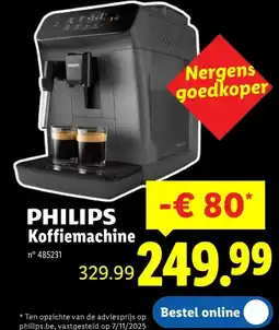 Lidl PHILIPS Koffiemachine aanbieding