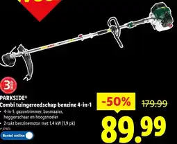 Lidl PARKSIDE Combi tuingereedschap benzine 4-in-1 aanbieding