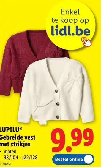 LUPILUⓇ Gebreide vest met strikjes