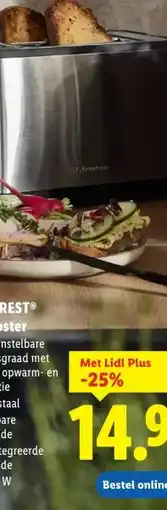 Lidl SILVERCREST Broodrooster aanbieding