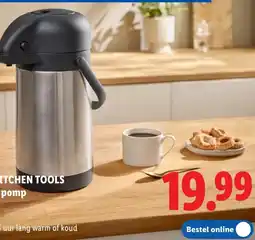 Lidl SILVERCREST KITCHEN TOOLS Thermoskan met pomp aanbieding