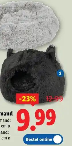 Lidl zoofari Honden- of kattenmand aanbieding