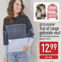 ALDI Up2Fashion Trui of lange gebreide vest aanbieding
