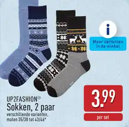 ALDI Up2fashion Sokken aanbieding