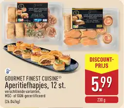 ALDI Gourmet Finest Cuisine Aperitiefhapjes aanbieding