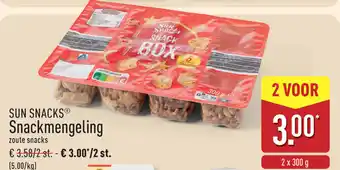 ALDI Sun Snacks Snackmengeling aanbieding