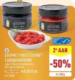 ALDI Gourmet Finest Cuisin Lompviseieren aanbieding