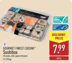 ALDI Gourmet Finest Cuisine Sushibox aanbieding