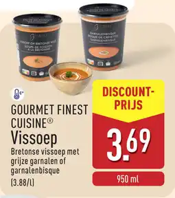 ALDI Gourmet Finest Cuisine Vissoep aanbieding