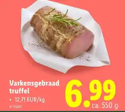 Lidl Varkensgebraad truffel aanbieding