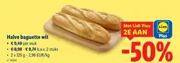 Lidl Halve baguette wit aanbieding