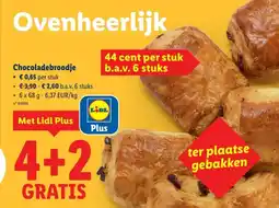 Lidl Chocoladebroodje aanbieding