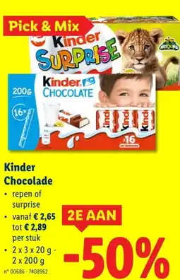 Lidl Kinder Chocolade aanbieding
