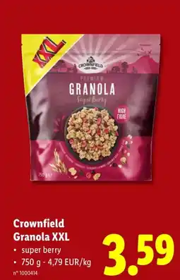 Lidl Crownfield Granola XXL aanbieding