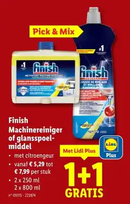 Lidl Finish Machinereiniger of glansspoel- middel aanbieding