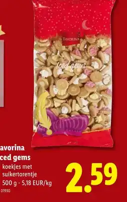 Lidl Favorina Iced gems aanbieding