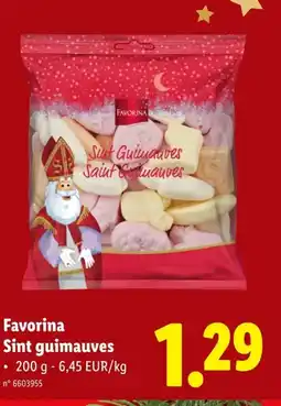 Lidl Favorina Sint guimauves aanbieding