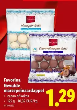 Lidl Favorina Gevulde marsepeinaardappel aanbieding