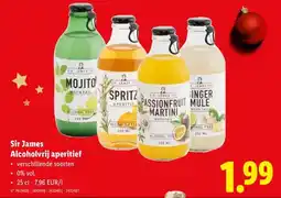 Lidl Sir James Alcoholvrij aperitief aanbieding