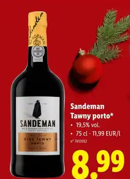 Lidl Sandeman Tawny porto aanbieding