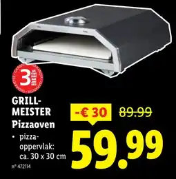 Lidl GRILL- MEISTER Pizzaoven aanbieding