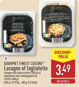 ALDI Gourmet Finest Cuisine Lasagne of Tagliatelle aanbieding