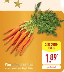 ALDI Wortelen met loof aanbieding