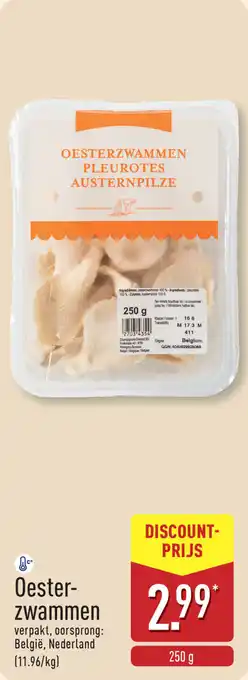 ALDI Oesterzwammen aanbieding