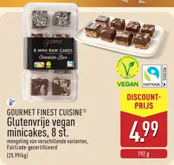 ALDI Gourmet Finest Cuisine Glutenvrije Vegan Minicakes aanbieding