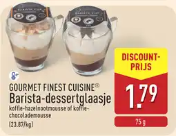 ALDI Gourmet Finest Cuisine Barista Dessertglaasje aanbieding