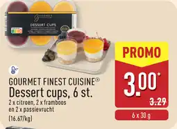 ALDI Gourmet Finest Cuisine Dessert Cups aanbieding