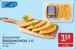 ALDI Golden Seafood Kabeljauwschnitzel aanbieding