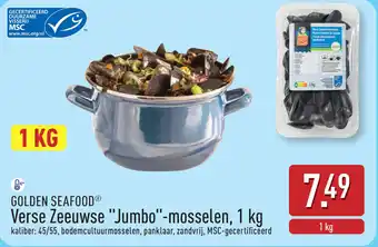 ALDI Golden seafood Verse Zeeuwse Jumbo Mosselen aanbieding