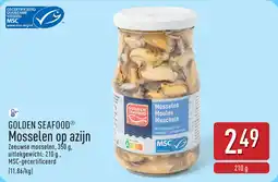 ALDI Golden Seafood Mosselen op Azijn aanbieding