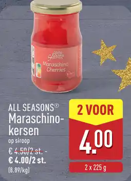 ALDI All Seasons Maraschino Kersen aanbieding