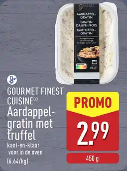 ALDI Gourmet Finest Cuisine Aardappelgratin met Truffel aanbieding