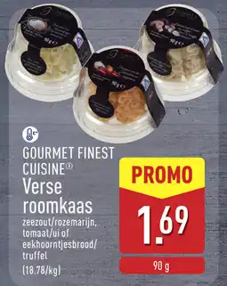 ALDI Gourmet Finest Cuisine Verse Roomkaas aanbieding