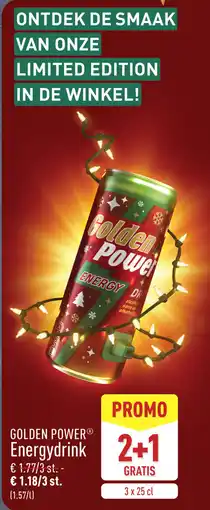 ALDI Golden Power Energydrink aanbieding