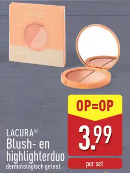 ALDI Lacura Blush en Highlighterduo aanbieding