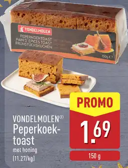 ALDI Vondelmolen Peperkoek toast aanbieding