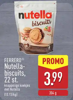 ALDI Ferrero Nutella Biscuits aanbieding
