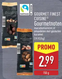 ALDI Gourmet Finest Cuisine Gourmetnoten aanbieding