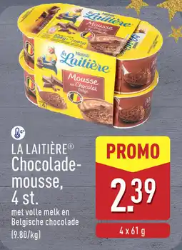 ALDI La Laitière Chocolademousse aanbieding